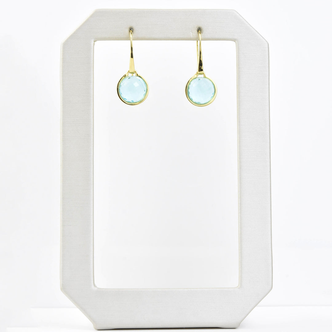 Sky Blue Ipanema Droplet Earrings - Goldmakers Fine Jewelry