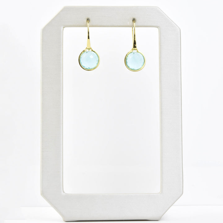 Sky Blue Ipanema Droplet Earrings - Goldmakers Fine Jewelry