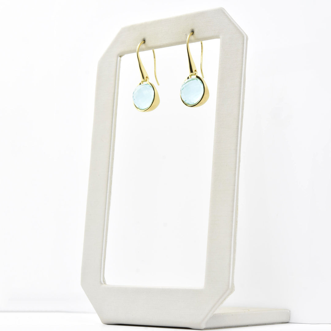 Sky Blue Ipanema Droplet Earrings - Goldmakers Fine Jewelry