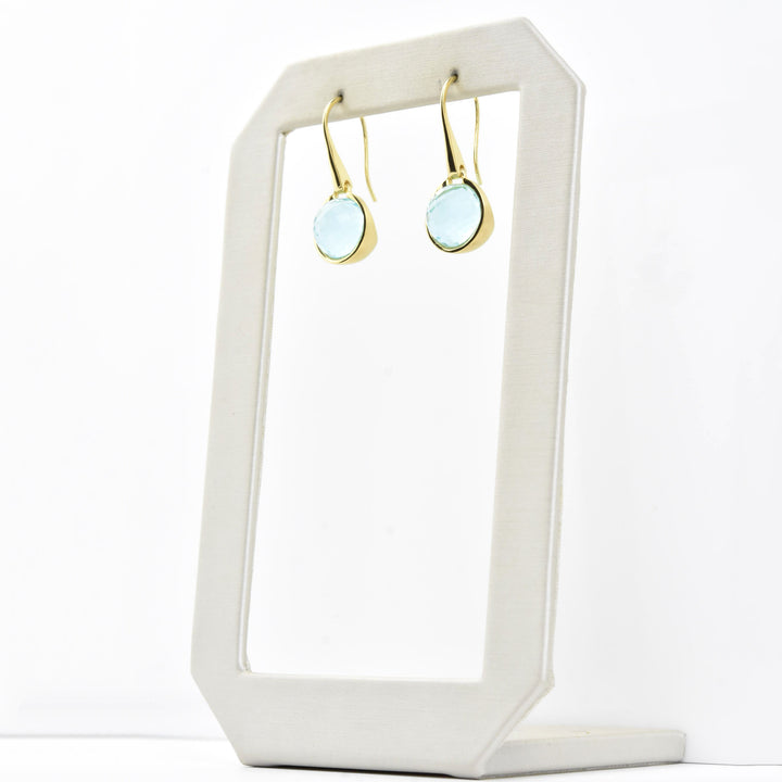 Sky Blue Ipanema Droplet Earrings - Goldmakers Fine Jewelry