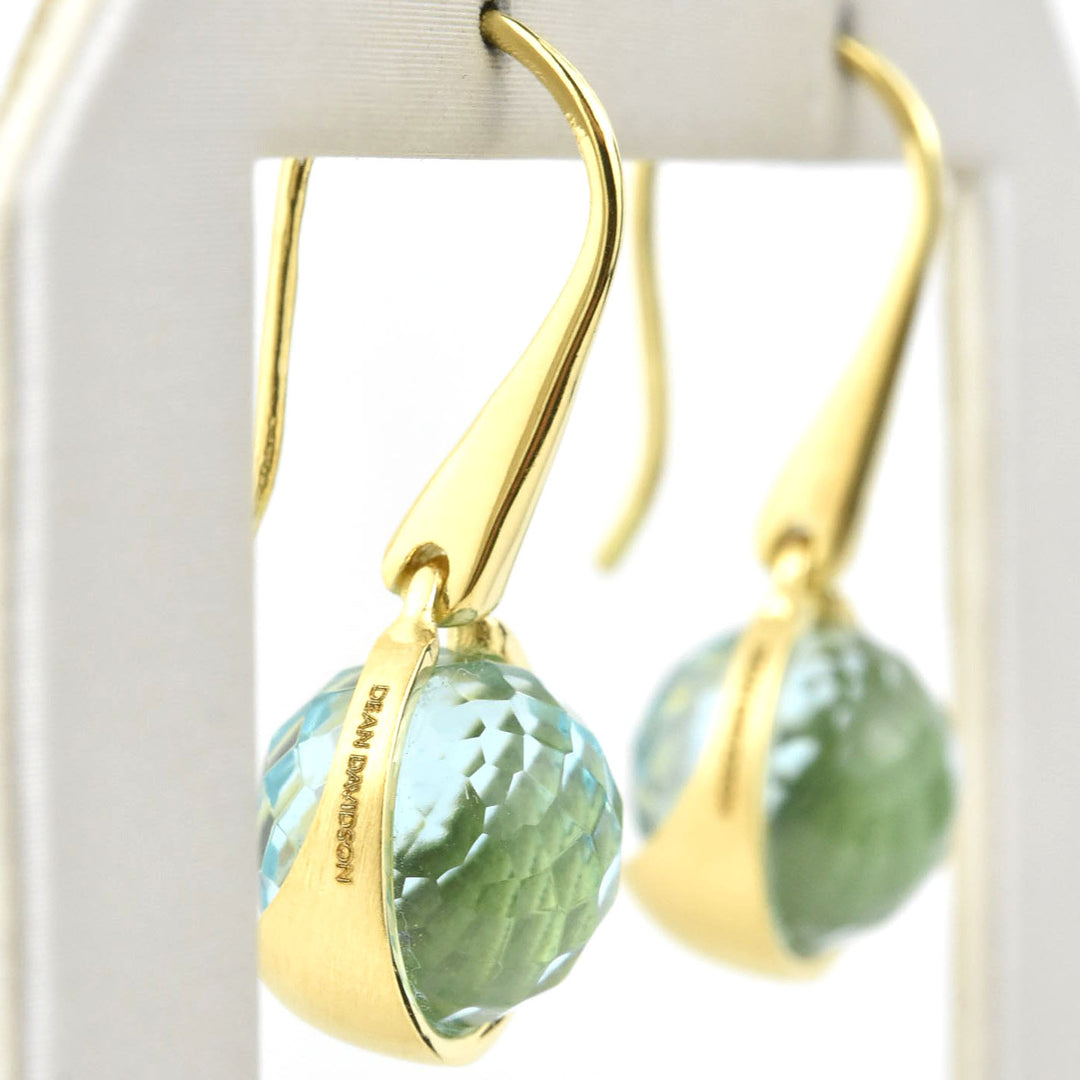 Sky Blue Ipanema Droplet Earrings - Goldmakers Fine Jewelry