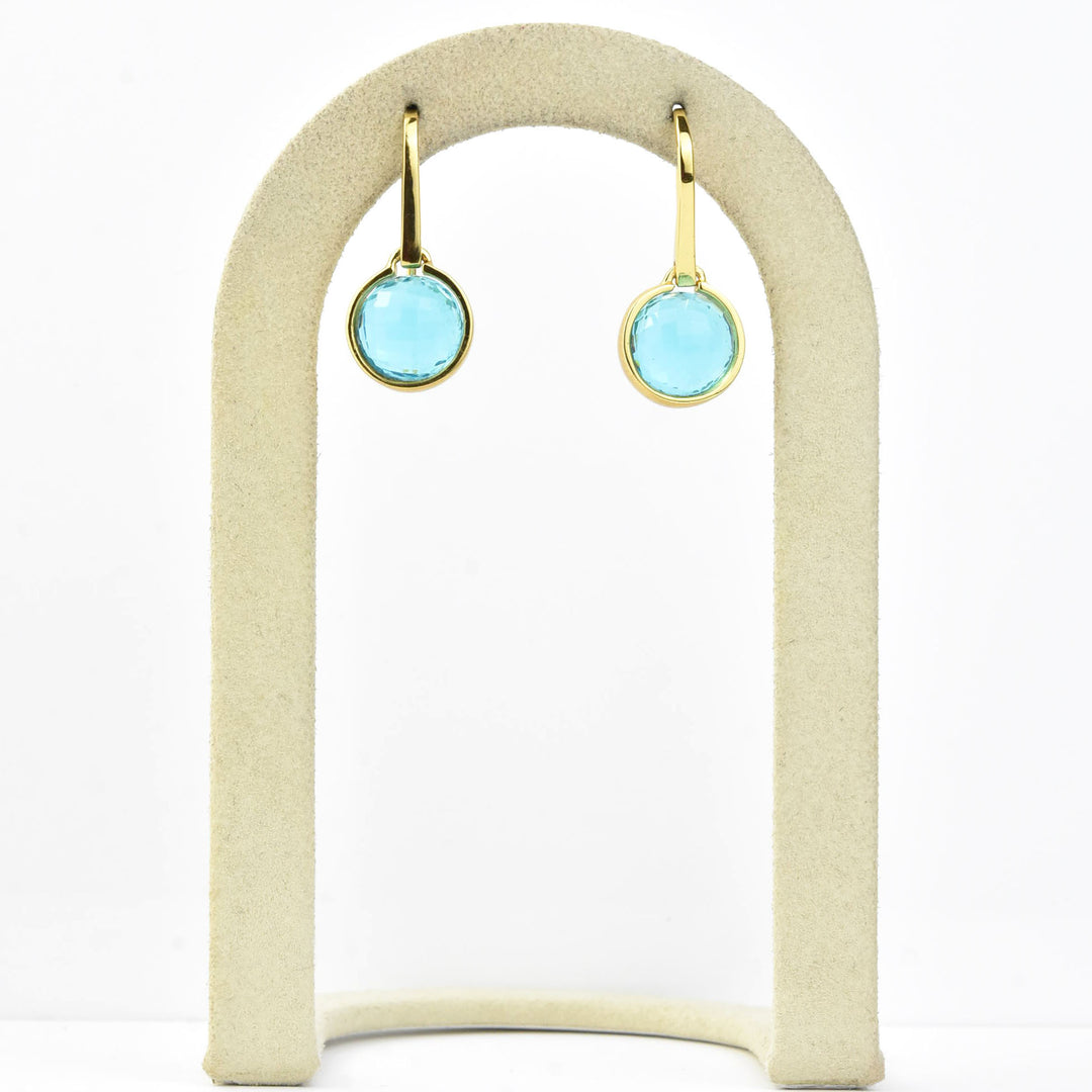 Sky Blue Ipanema Droplet Earrings - Goldmakers Fine Jewelry
