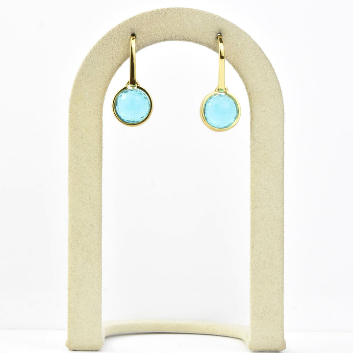 Sky Blue Ipanema Droplet Earrings - Goldmakers Fine Jewelry