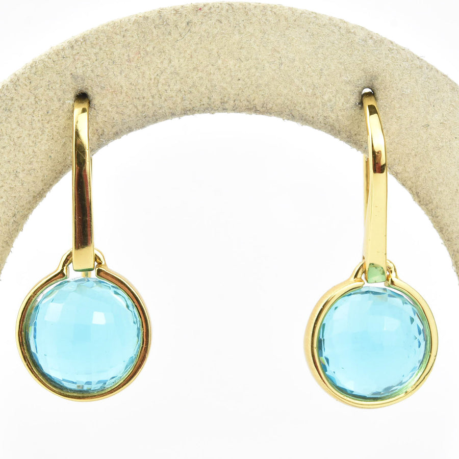 Sky Blue Ipanema Droplet Earrings - Goldmakers Fine Jewelry