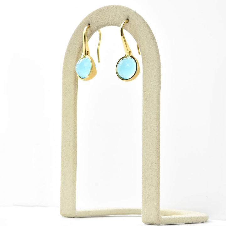 Sky Blue Ipanema Droplet Earrings - Goldmakers Fine Jewelry