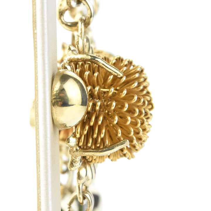 Iris Earrings in Green Glass - Goldmakers Fine Jewelry