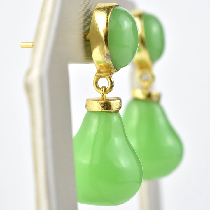 Aria Jade Earrings - Goldmakers Fine Jewelry