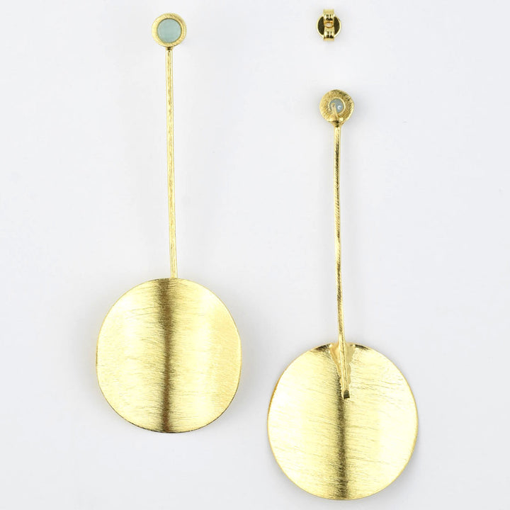 Jequitai Earrings with Crystals - Goldmakers Fine Jewelry