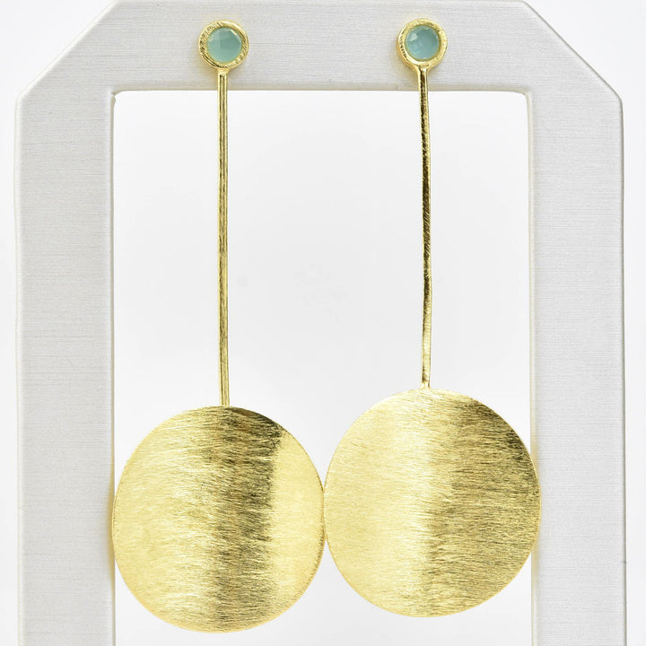 Jequitai Earrings with Crystals - Goldmakers Fine Jewelry