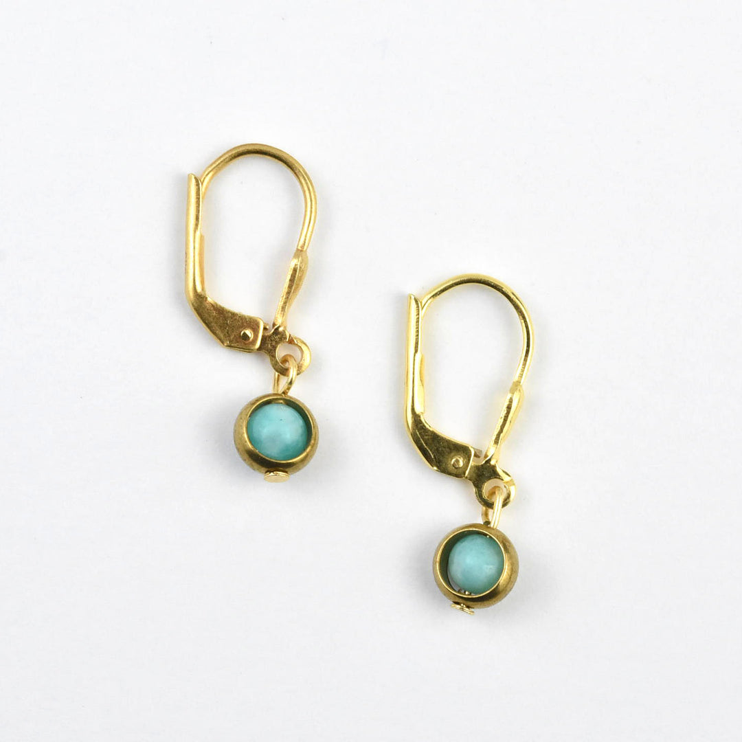 Tiny Amazonite Drops - Goldmakers Fine Jewelry