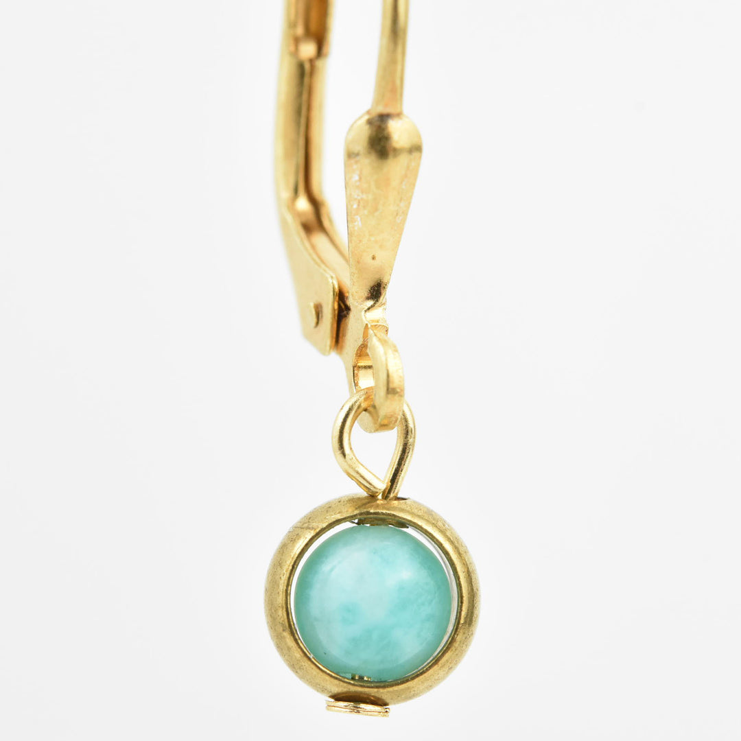 Tiny Amazonite Drops - Goldmakers Fine Jewelry