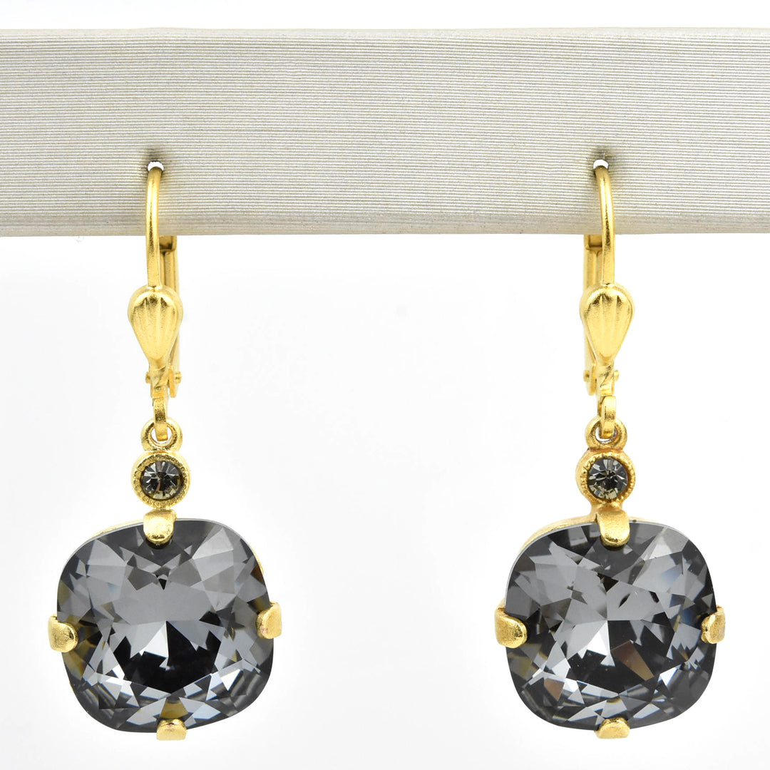 Classic Crystal Drops in Gold Plate - Goldmakers Fine Jewelry