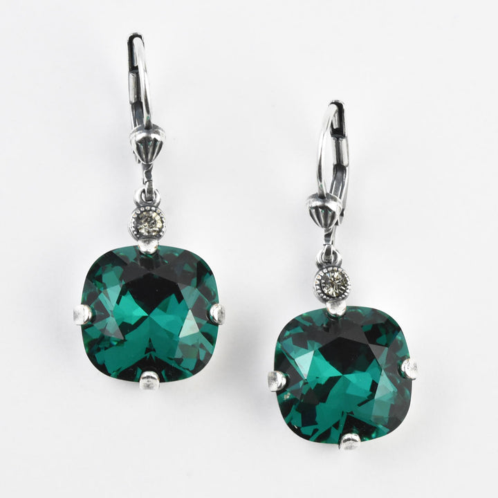 Classic Crystal Drops in Silver Plate - Goldmakers Fine Jewelry