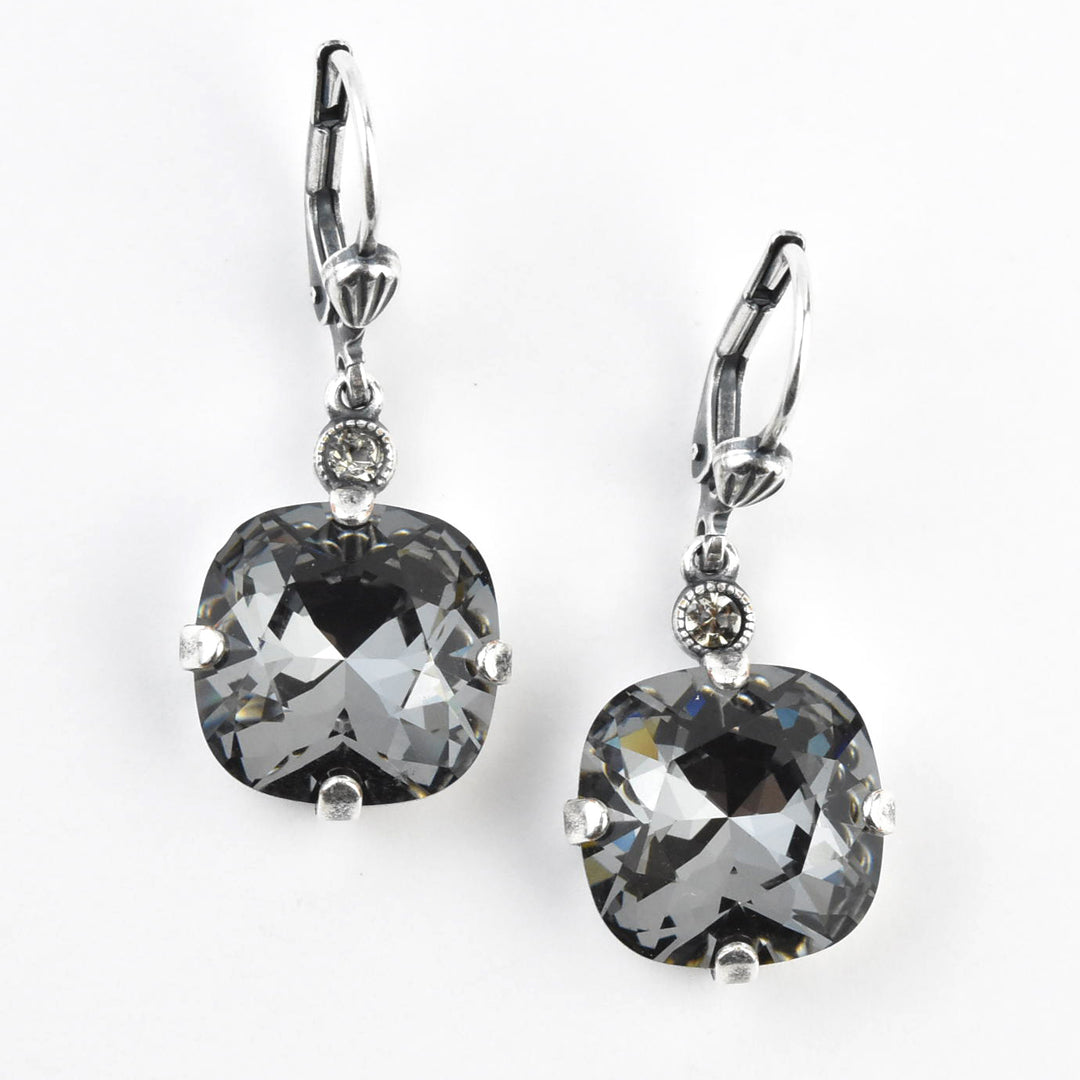 Classic Crystal Drops in Silver Plate - Goldmakers Fine Jewelry