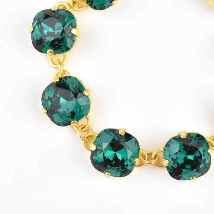 Oversize Crystal Bracelet in Gold Plate - Goldmakers Fine Jewelry