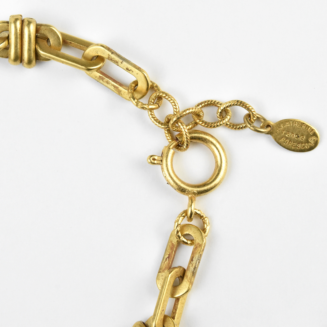 Gold Tone Fancy Link Bracelet - Goldmakers Fine Jewelry