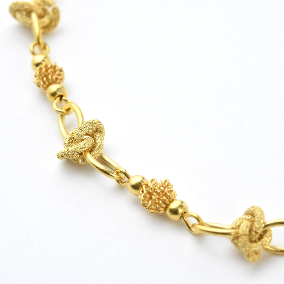 Knotted Chain Necklace - Goldmakers Fine Jewelry