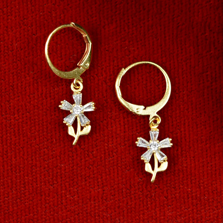 Little Crystal Daisy Drops - Goldmakers Fine Jewelry