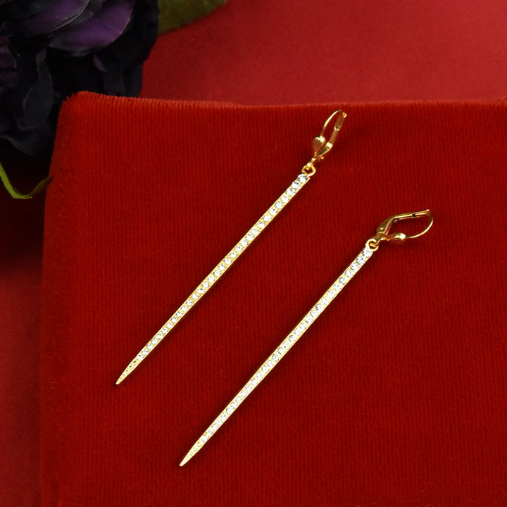 Needle Drop Earrings* new pics - Goldmakers Fine Jewelry