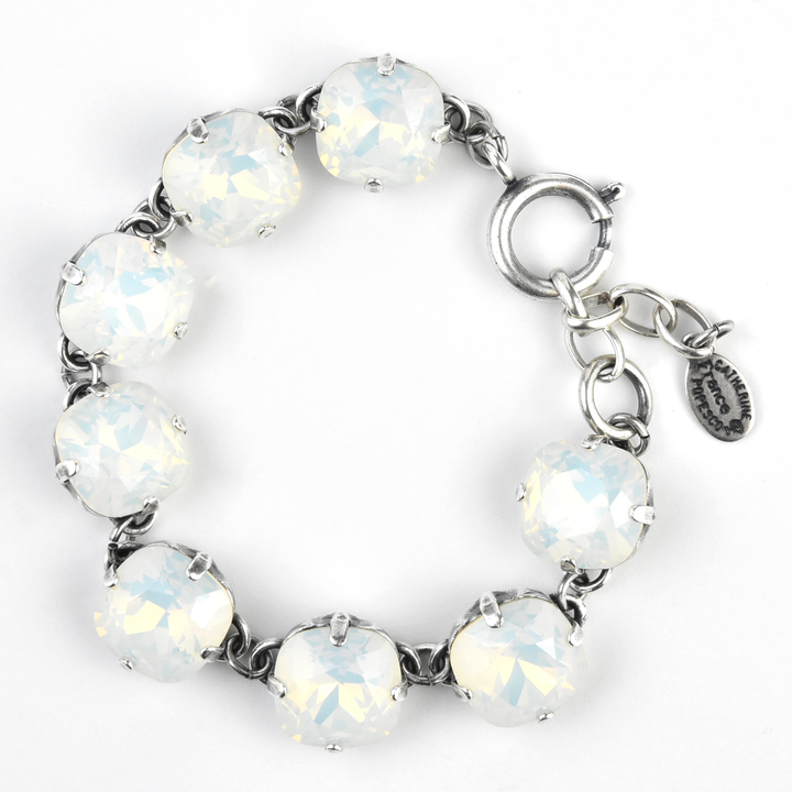 Oversize Crystal Bracelet in Silver - Goldmakers Fine Jewelry