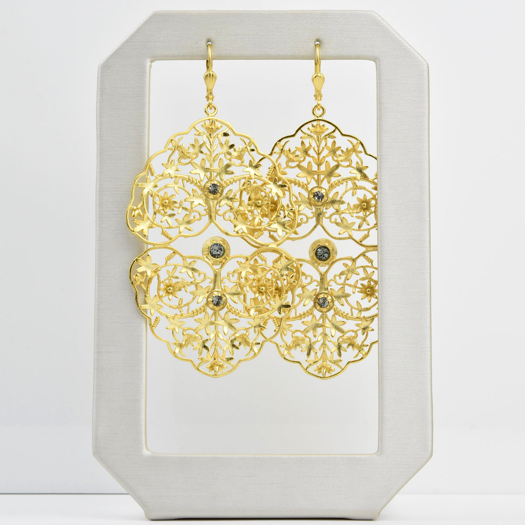 Statement Filigree Earrings - Goldmakers Fine Jewelry