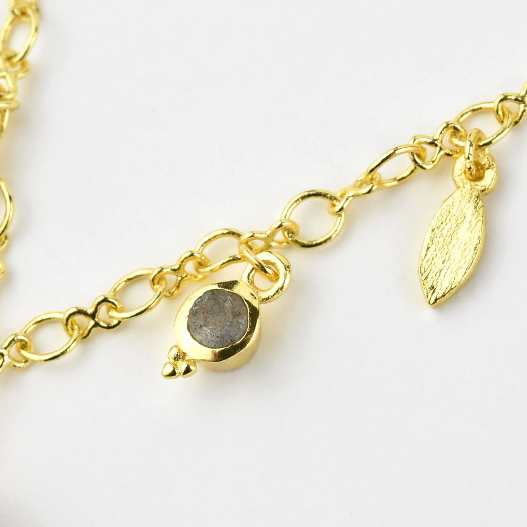 Labradorite and Pearl Necklace - Goldmakers Fine Jewelry