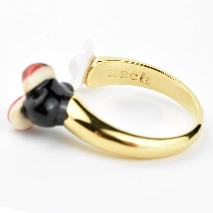 Ladybug and Flower Ring - Goldmakers Fine Jewelry