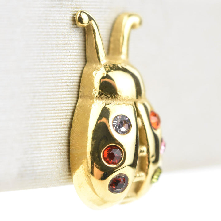 Lady Bug Studs, Gold Plated - Goldmakers Fine Jewelry