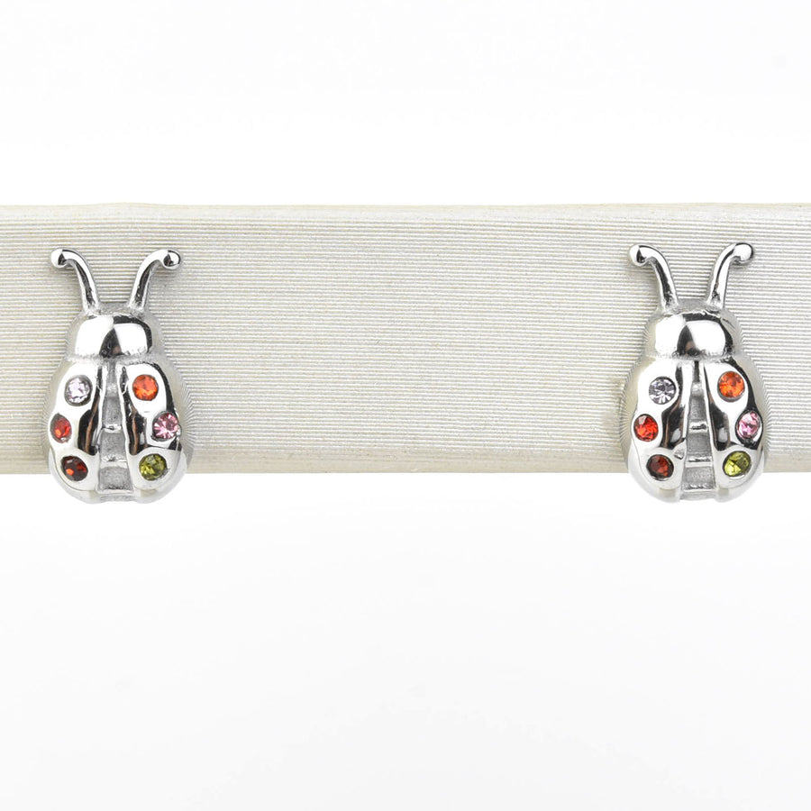 Lady Bug Studs, Screw-back - Goldmakers Fine Jewelry