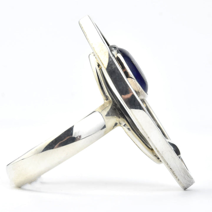 Lapis Ring in Sterling Silver - Goldmakers Fine Jewelry