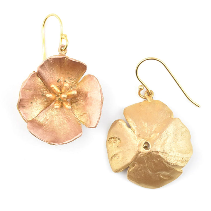California Poppy Earrings