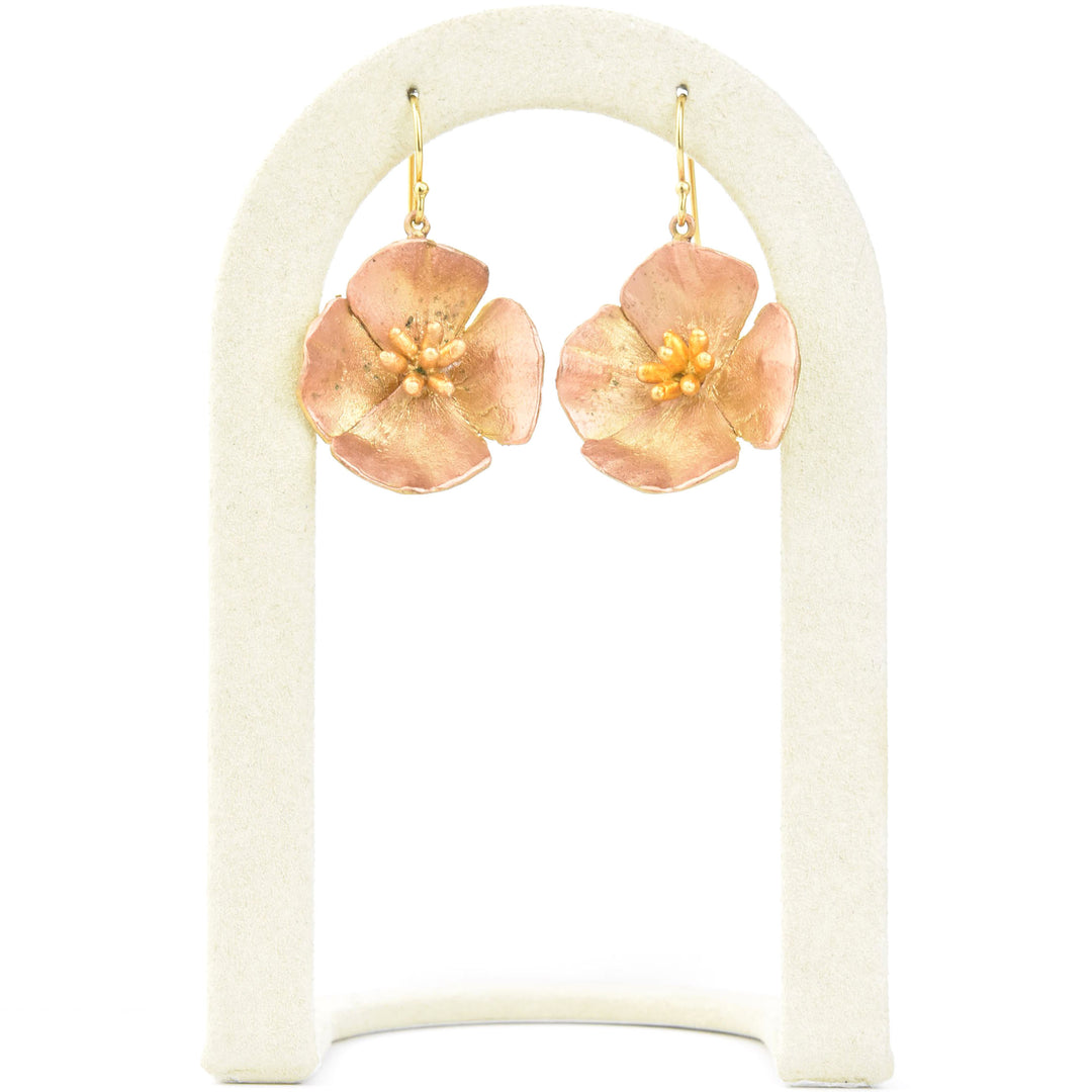California Poppy Earrings