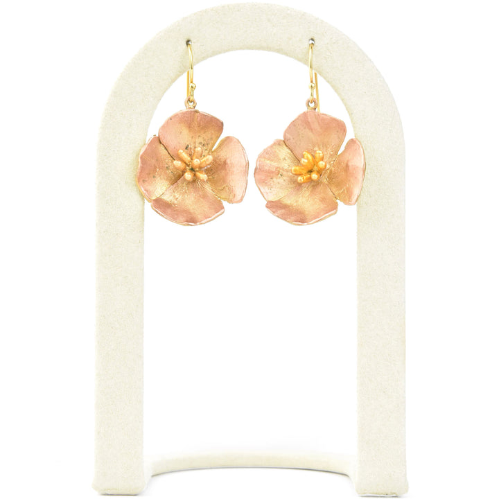 California Poppy Earrings