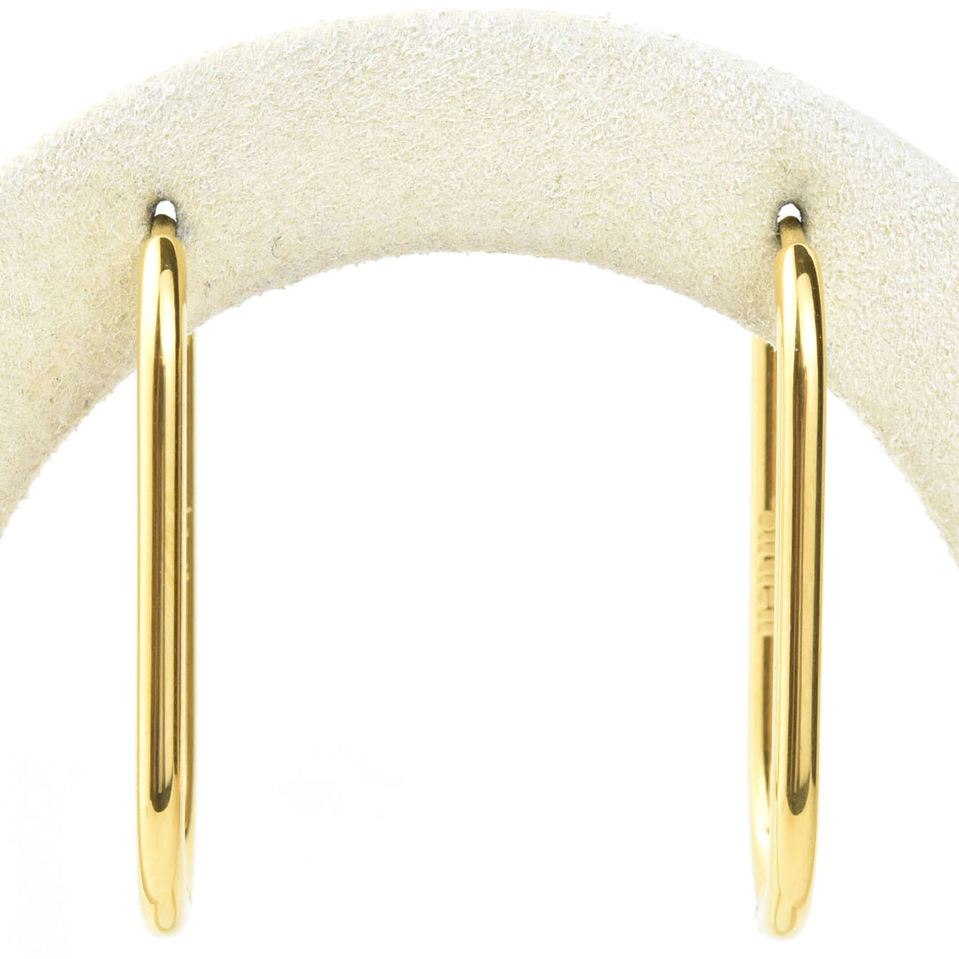 Large Rounded Rectangle Hoops - Goldmakers Fine Jewelry