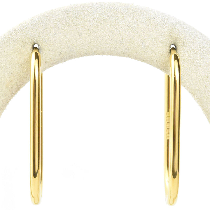 Large Rounded Rectangle Hoops - Goldmakers Fine Jewelry