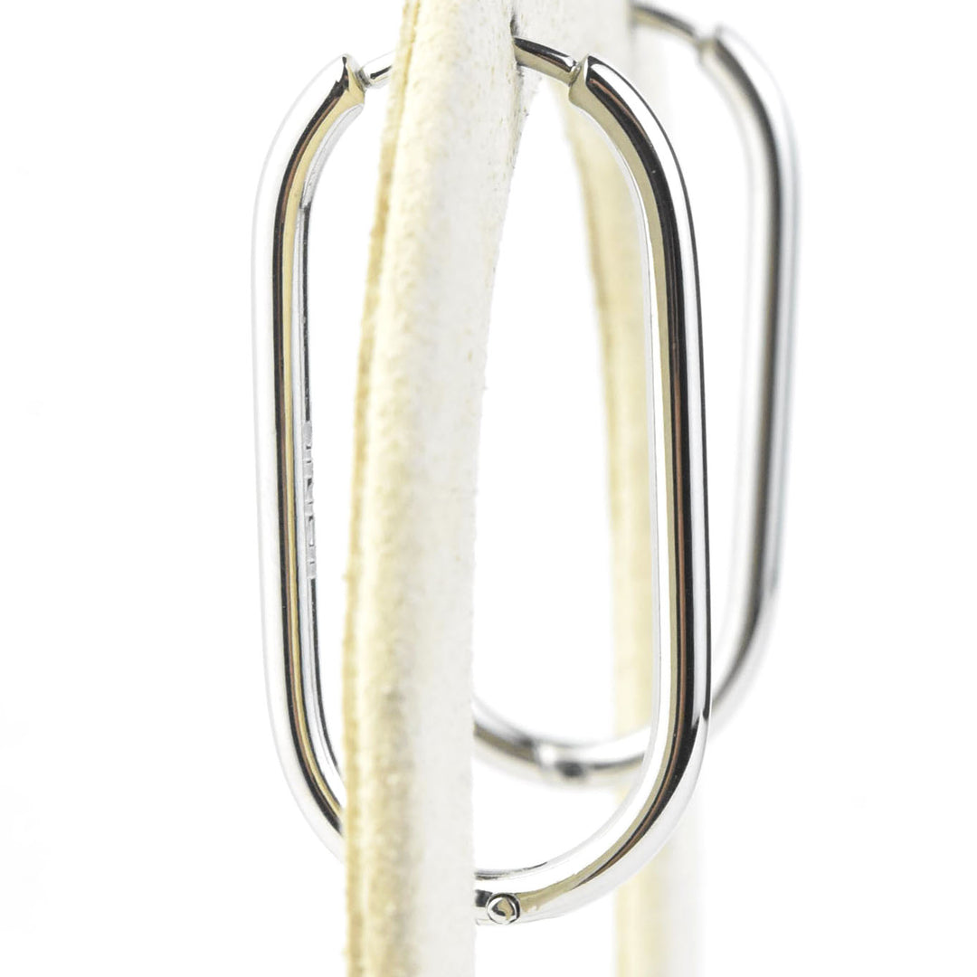 Large Rounded Rectangle Hoops - Goldmakers Fine Jewelry