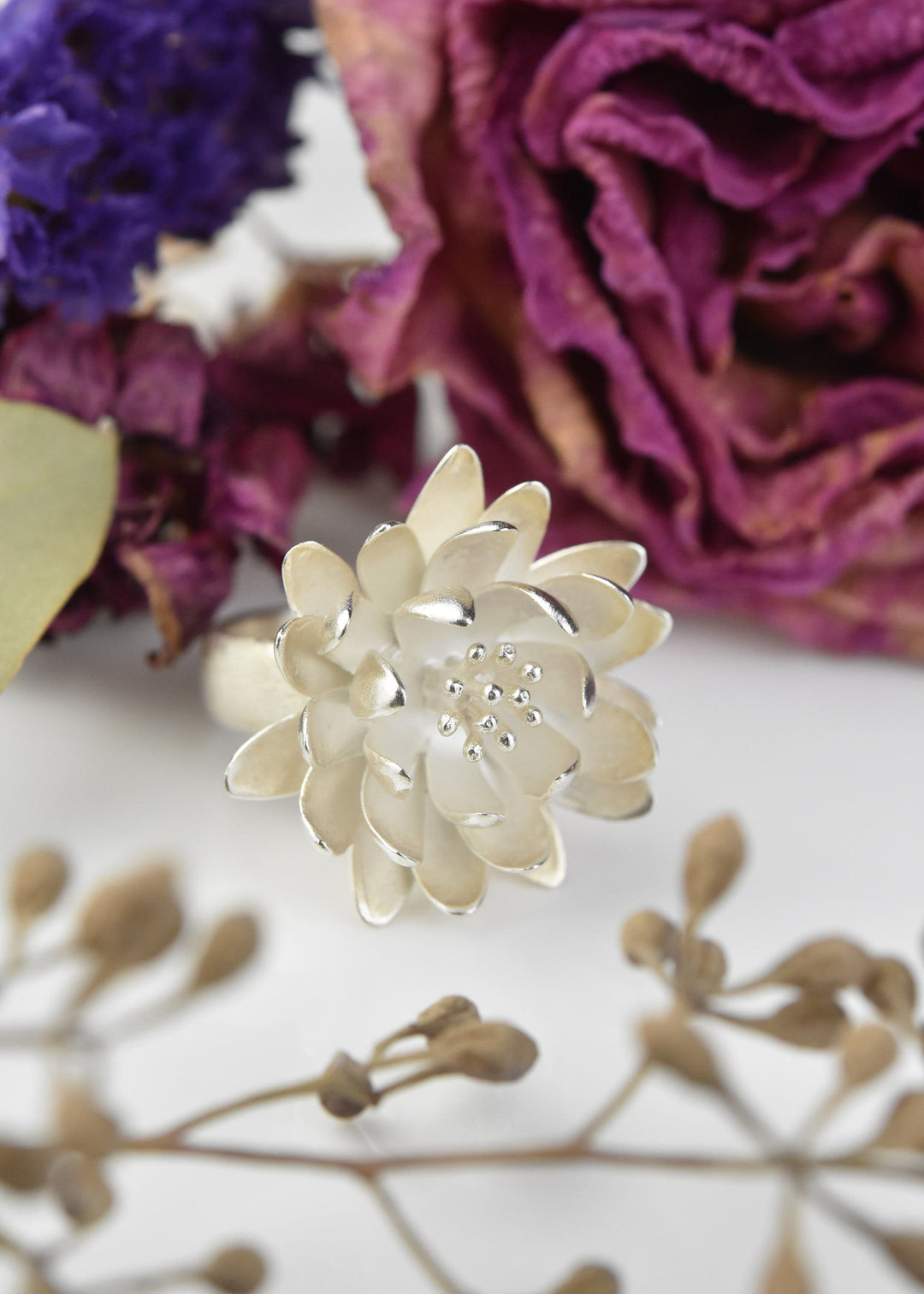 Large Waterlily Ring - Goldmakers Fine Jewelry