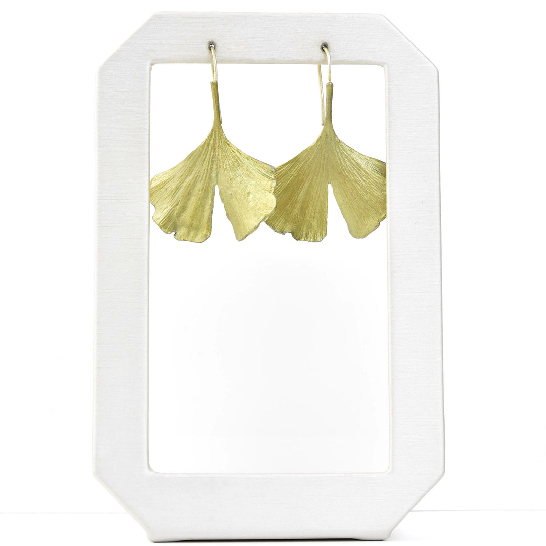 Large Ginkgo Earrings with Split