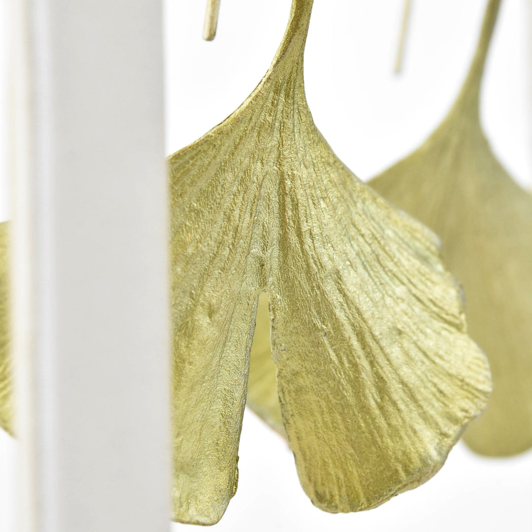 Large Ginkgo Earrings with Split