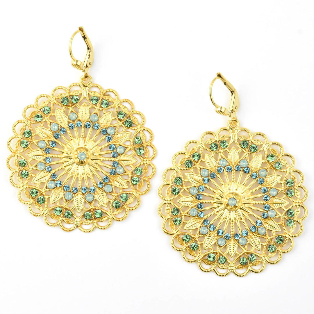 Rose Window Filigree Earrings