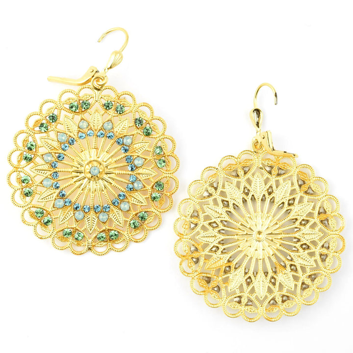 Rose Window Filigree Earrings