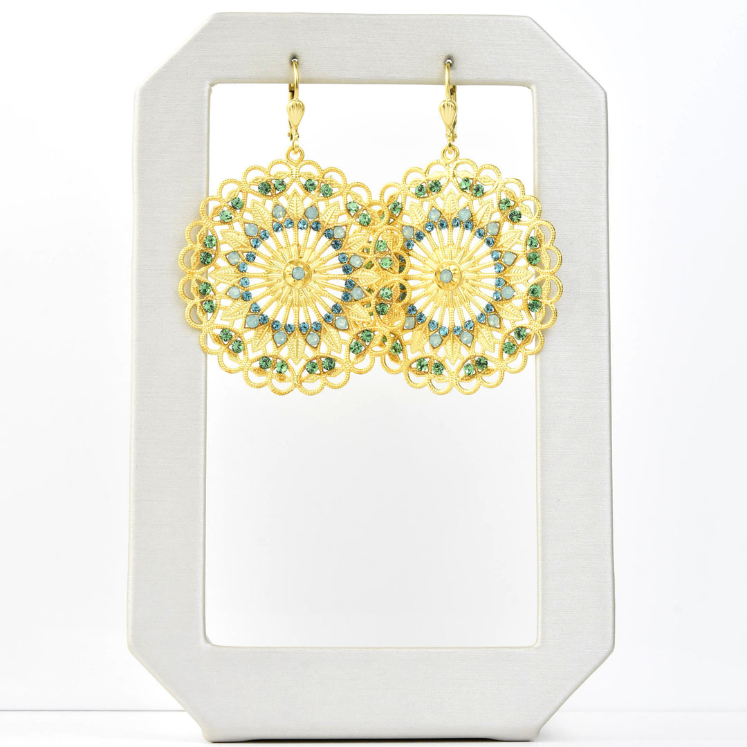 Rose Window Filigree Earrings