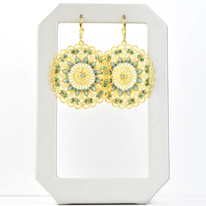 Rose Window Filigree Earrings