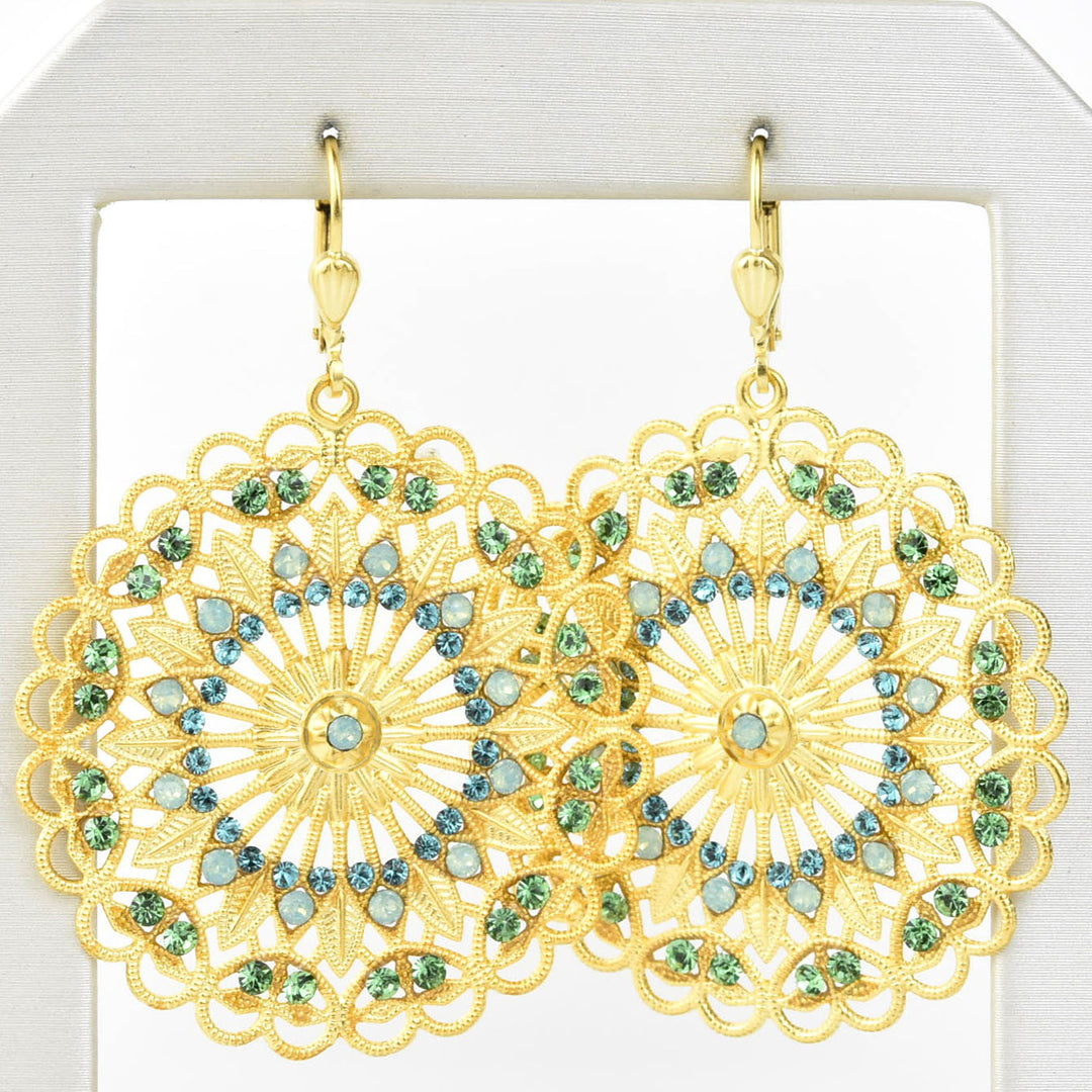 Rose Window Filigree Earrings