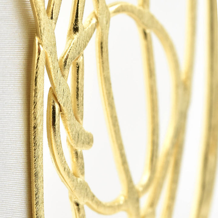 Large Scribble Drop Earrings - Goldmakers Fine Jewelry