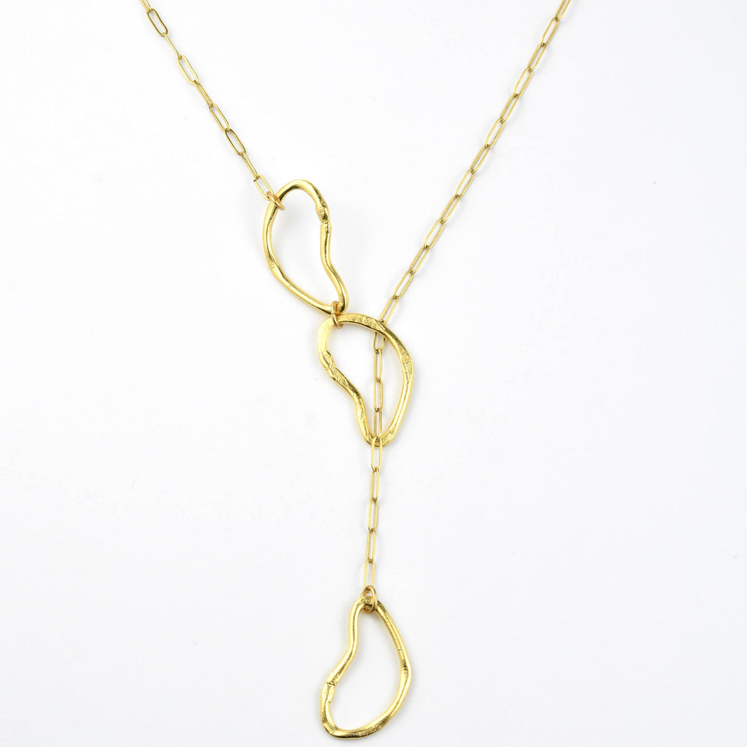 Cloud Lariat Necklace - Goldmakers Fine Jewelry