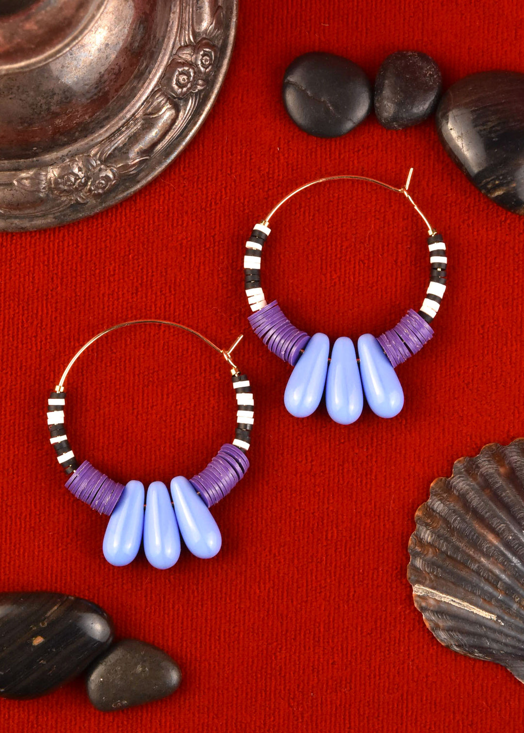 Lavender and Purple Hoops - Goldmakers Fine Jewelry