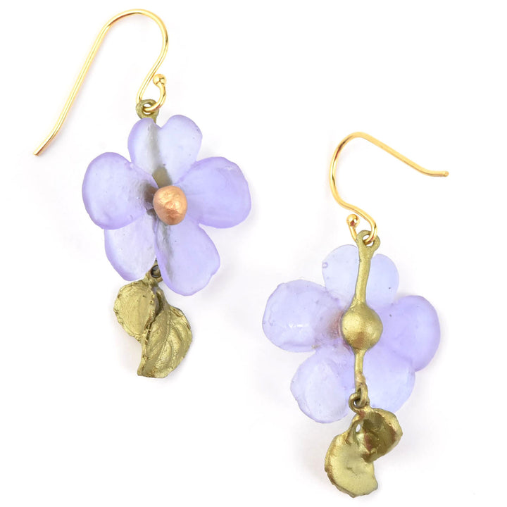 Lavender Impatiens Earrings