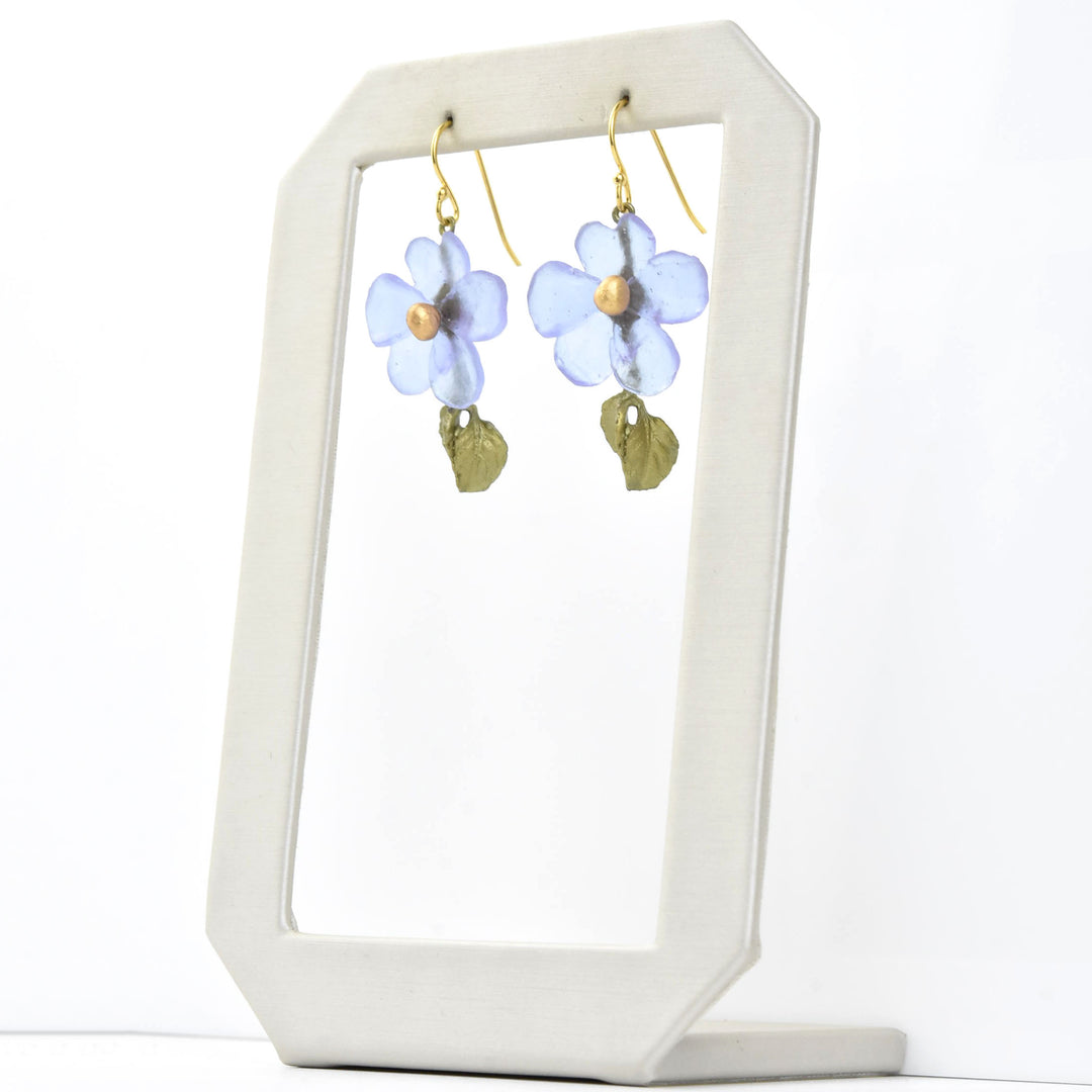 Lavender Impatiens Earrings