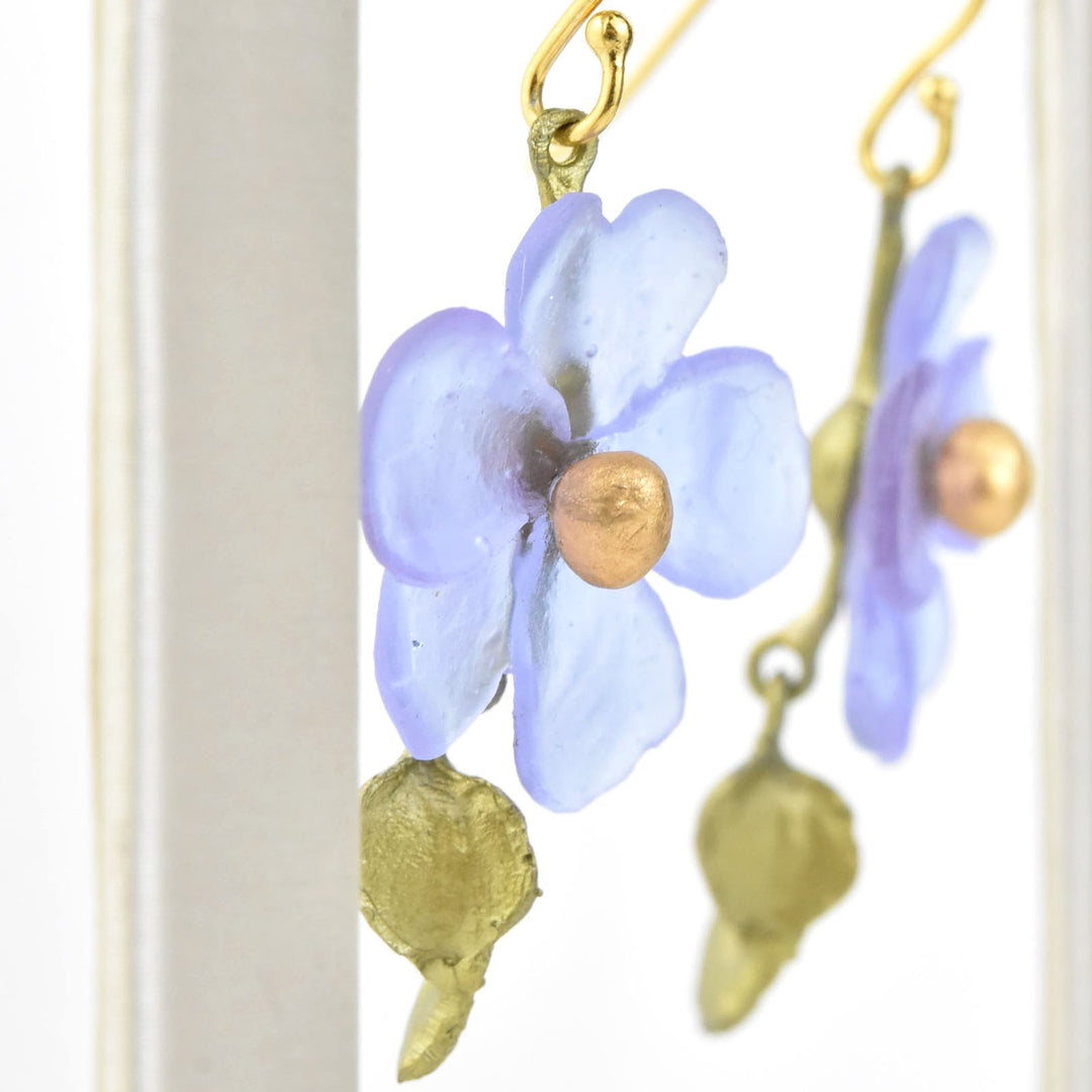 Lavender Impatiens Earrings